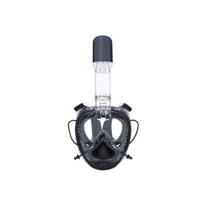 Underwater new product snorkeling kit anti fog 180 design seaview snorkel mask with ear plug for scuba diving classes