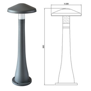 Unique Design  5W  Outdoor mushroom shape LED bollard landscaping  Light