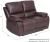 Import USA Stock Classic Leather Sofa Set Loveseat with Overstuff Armrest/Headrest, genuine leather sofa 2 Seater, Brown from USA