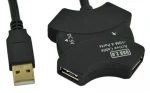 USB 2.0 Active Repeater Cable 10m 4 Ports HUB With 1 Year Warranty From ATZ Brand