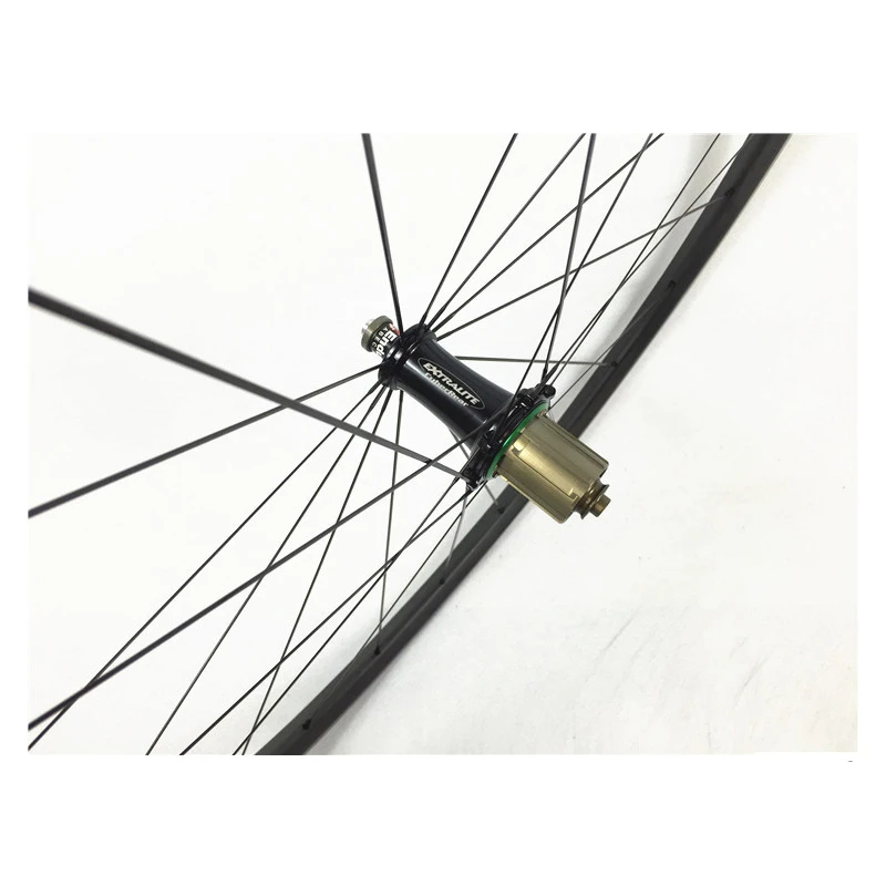 V brake T700/T800 road bike wheelset Customized Logo Tubular Carbon Wheelset