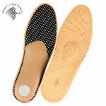 Vegetable tanned leather insole arch support orthotic insoles,anti odor bacterial sheepskin  leather orthopedic insole business