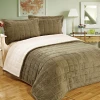 Velvet and Sherpa Quilted Bedspread Quilt