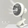 Ventilador recargable mist sprayer clip desk cool stand portable chargeable car fan cooling battery fan