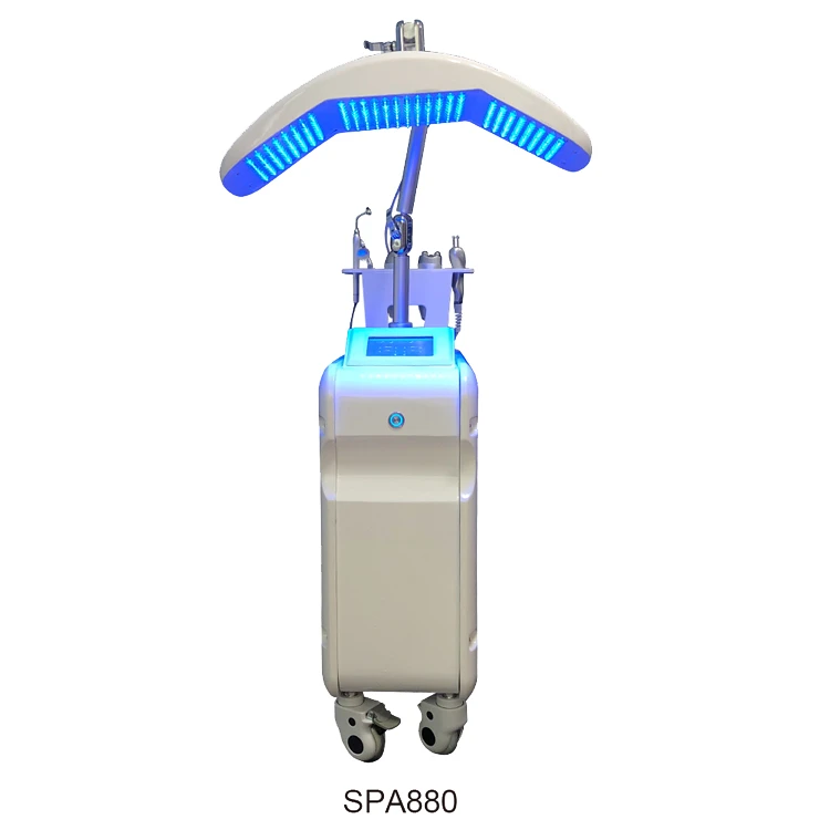 Vertical cheapest hydra skin cleaning skin rejuvenation led light spa beauty machine SPA880