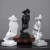 Import Vintage Tableware Home Decor Crafts Thinker Abstract Art People Statues Sculpture Resin Crafts Silence is Gold from China