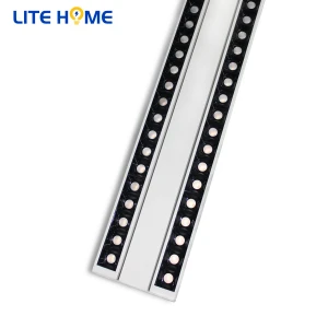 50W White Black LED Grille Linear Trunking Light Twin Panel linear lights for office supermarket warehouse 5 year warranty