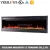 Import Wall mounted &amp; insert electric fireplace with flat tempered glass facial from China