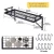 Import Wall Mounted Household Metal Black Custom Kitchen Items Rack Storage from China
