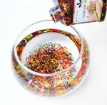 Water Beads (50000 pcs) Rainbow Mix Jelly Water Gel Beads Growing