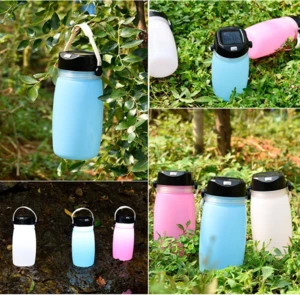 Water Resistant bottle shaped camping latern sos emergency light Solar Latern lamp