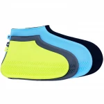 Waterproof Plastic Silicone Protective Sock Sterile Shoe Covers Rain Boots Ankle Boot Soft Silicone Rubber Non-slip Customized