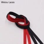 Weiou Extra Length 170cm Two Tone Colored Cord Shoelaces For Sneakerhead Joint Shoestring Fast Delivery Golden Supplier Choice