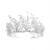 Import White Beads Crystal Wedding Crown Tiara Headpiece Handmade Bridal Hair Accessories Crowns Tiara for Bride from China