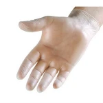 white pvc safety gloves