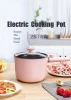 Wholesale 1.5L 600W Electric Non-stick Saute Pan Noodle Cookers Mini cooking Hot Pot with Steamer