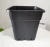 Import wholesale 5 Gallon Square Nursery Pot Plastic flower pot black garden pot from China