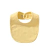 Wholesale accept custom solid plain baby coverall bandana drool bib 100% cotton bibs