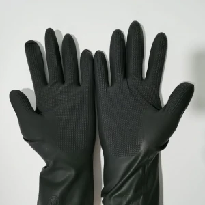 wholesale black cleaning latex household gloves
