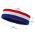 Import wholesale cheap custom high quality promotion print elastic cotton headbands sweatband set from China
