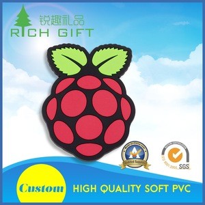 Wholesale china custom made rubber pvc 3d creative souvenir fruit fridge magnet for home decor