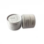 Wholesale custom candle packaging tube perfume round rigid paper box with lid