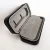 Wholesale custom carbon fiber travel watch package gift box zipper close 2 slot watch case