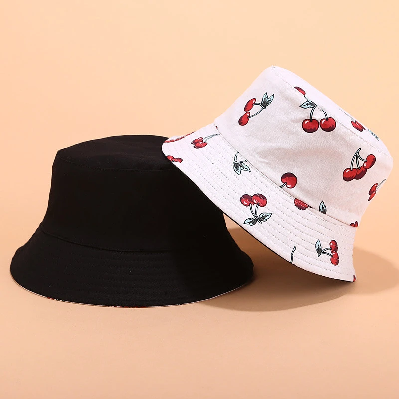 Wholesale custom fashion printing fruit pattern bucket hat