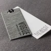 Wholesale Custom Garment Hang Special paper hangtag with wooden grain Clothing Tags