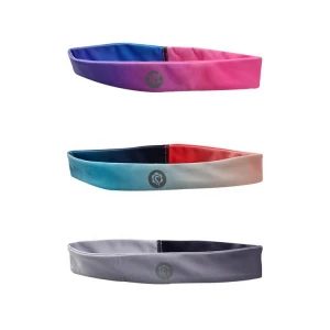 Wholesale custom logo Stretchy sports elastic hair bands scarf durag sweatband yoga designer headba yoga nylon headbands