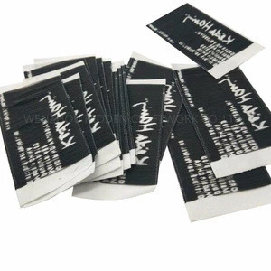Wholesale Customized Garment Logos Sewing  Woven Labels for Clothing
