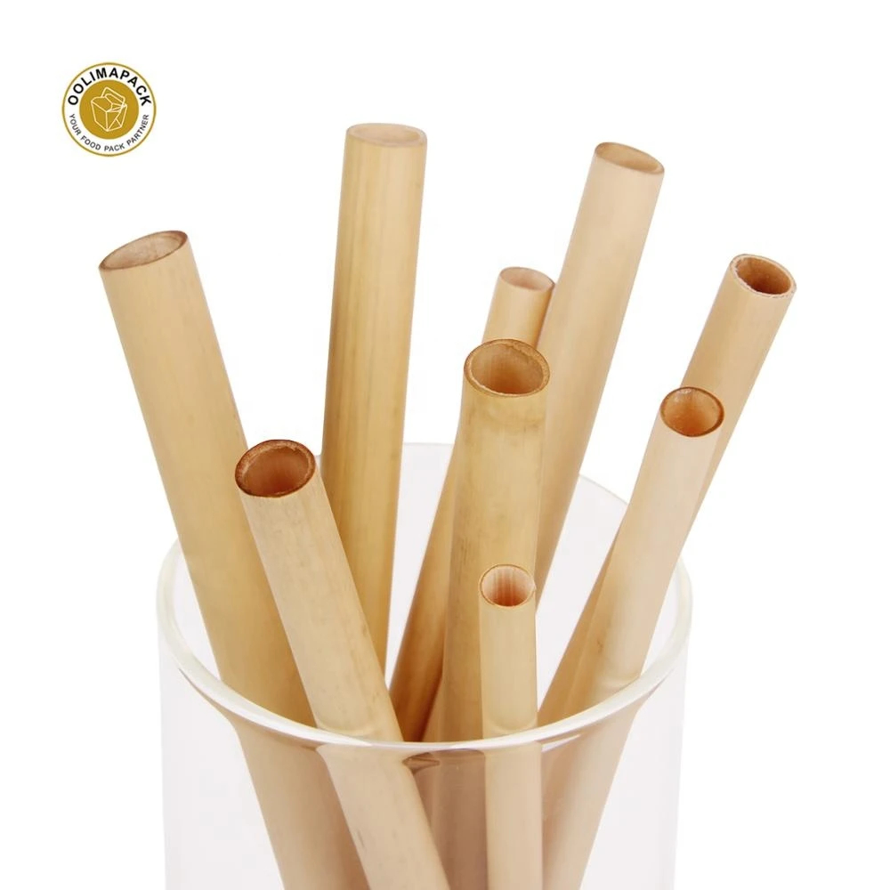Wholesale eco - friendly biodegradable reed straw for coconut juice coffee drinking , natural reusable reed straws