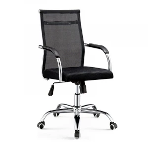 Wholesale executive black medium mesh back swivel computer office chairs