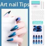 Wholesale False Nails tip 23 Design Full Cover Long Press on Nails Colors Artificial Fingernails Custom Art Nail Tips Set