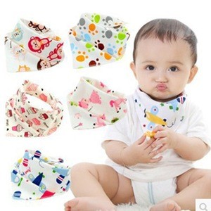 Wholesale Fashion Portable Cotton Triangle Drool Baby Bibs
