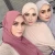 Import Wholesale Fashion Solid Color Shawl Muslim Women Cotton Hijab Scarf head scarf from China