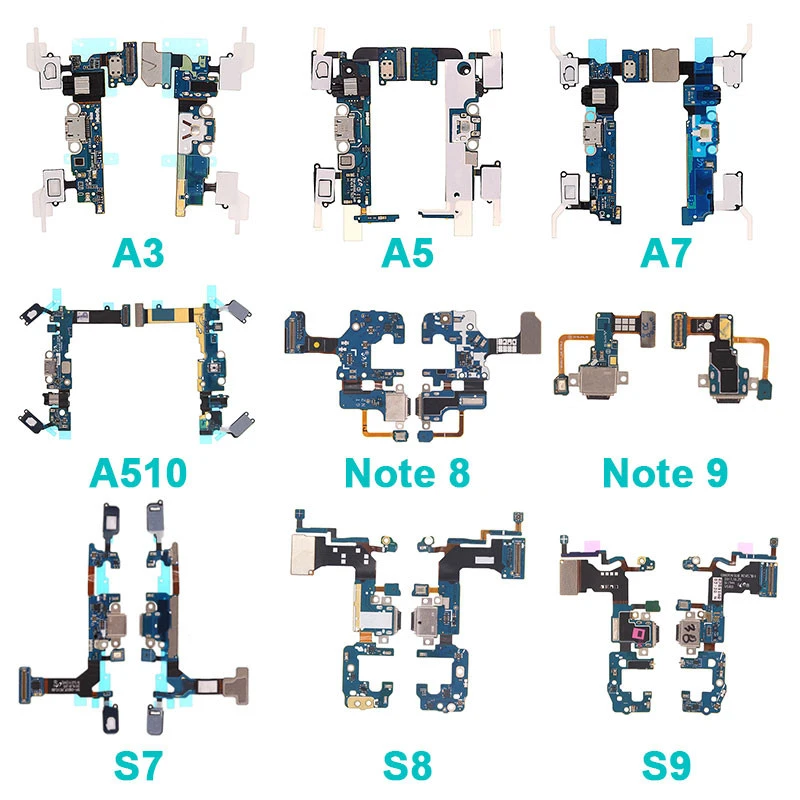 Wholesale fast delivery mobile phone spare parts charging flex cable for iphone for samsung