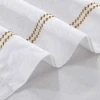 Wholesale Five-star hotel satin embroidery bed linen cotton four-piece bedding sets of 60 white cotton bed quilt pillowcase