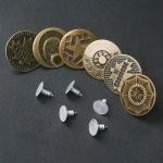 Wholesale High Quality Custom Metal Button Jeans Rivet Button Men Button Jeans