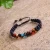 Wholesale high quality handmade planet beaded bracelet natural Blue Sandstone healing bracelet