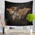 Import Wholesale hot sale art bedspread dorm world map wall tapestry from China