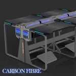 wholesale internet cafe gaming computer desk with suitable gaming chair