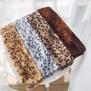 Wholesale Leopard Print Faux Fur Collar Scarf For Women
