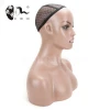 Wholesale lifelike fiberglass scarf display mannequin head with shoulder