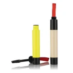 Wholesale long plastic mascara tube for cosmetic container packaging with ribbon