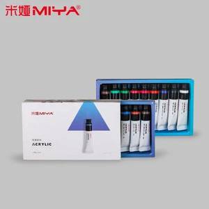 Wholesale MIYA Acrylic Paint Tube Set 18Colors 12ml For Hobbies And Artists acrylic paint price