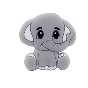 Wholesale New Product Elephant Shape Baby Teething Food Grade Silicone Beads