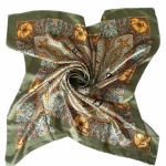 Wholesale OEM  hijabs scarfs 2020 muslim printed chiffon scarves silk scarf