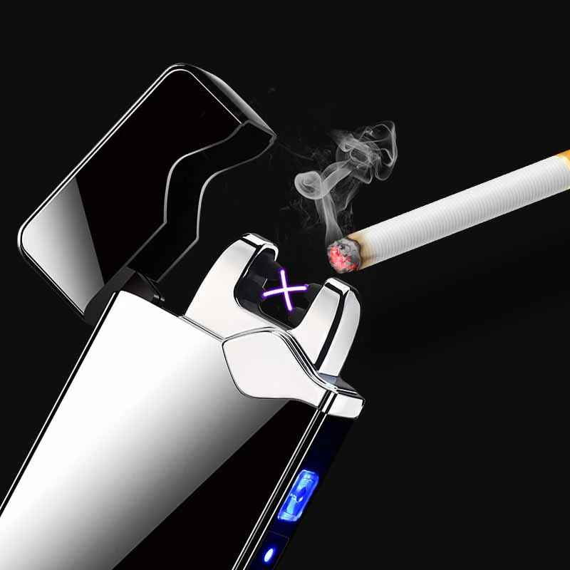 Wholesale Plasma ARC Lighter USB Charging Electronic Metal Creative Cool Smoking Cigarette Lighter