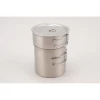 Wholesale Price Camping Cookware Mess Kit Lightweight Pot Pan Set PY-C011 2WAY Rice Cooker Set with Storage Bag
